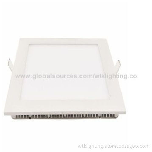 12W Square Super-thin Panel Light, 2835 LED, 85-265V